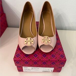Tory Burch Blush Peep Toe Heels